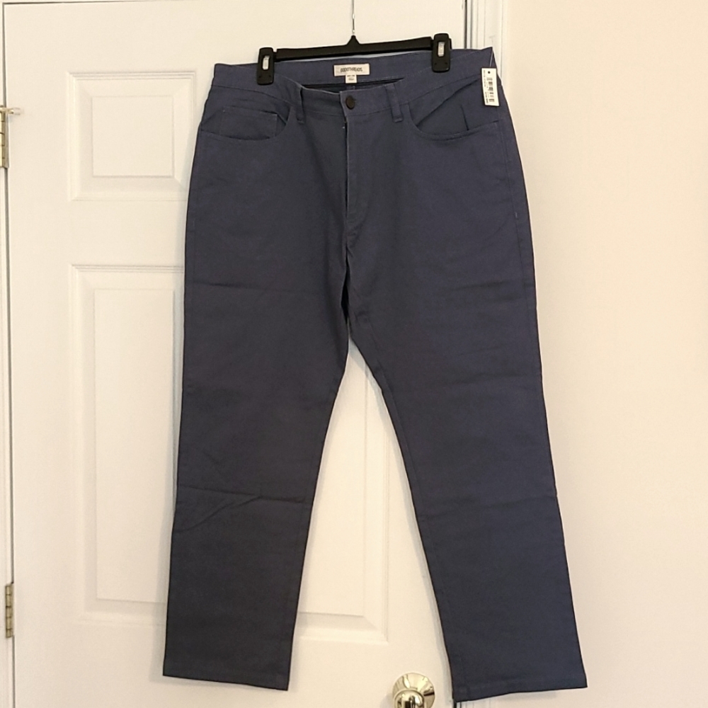 NWT Amazon Goodthreads Men's Straight-Fit Comfort Stretch Chino Pan 35x29 Rust